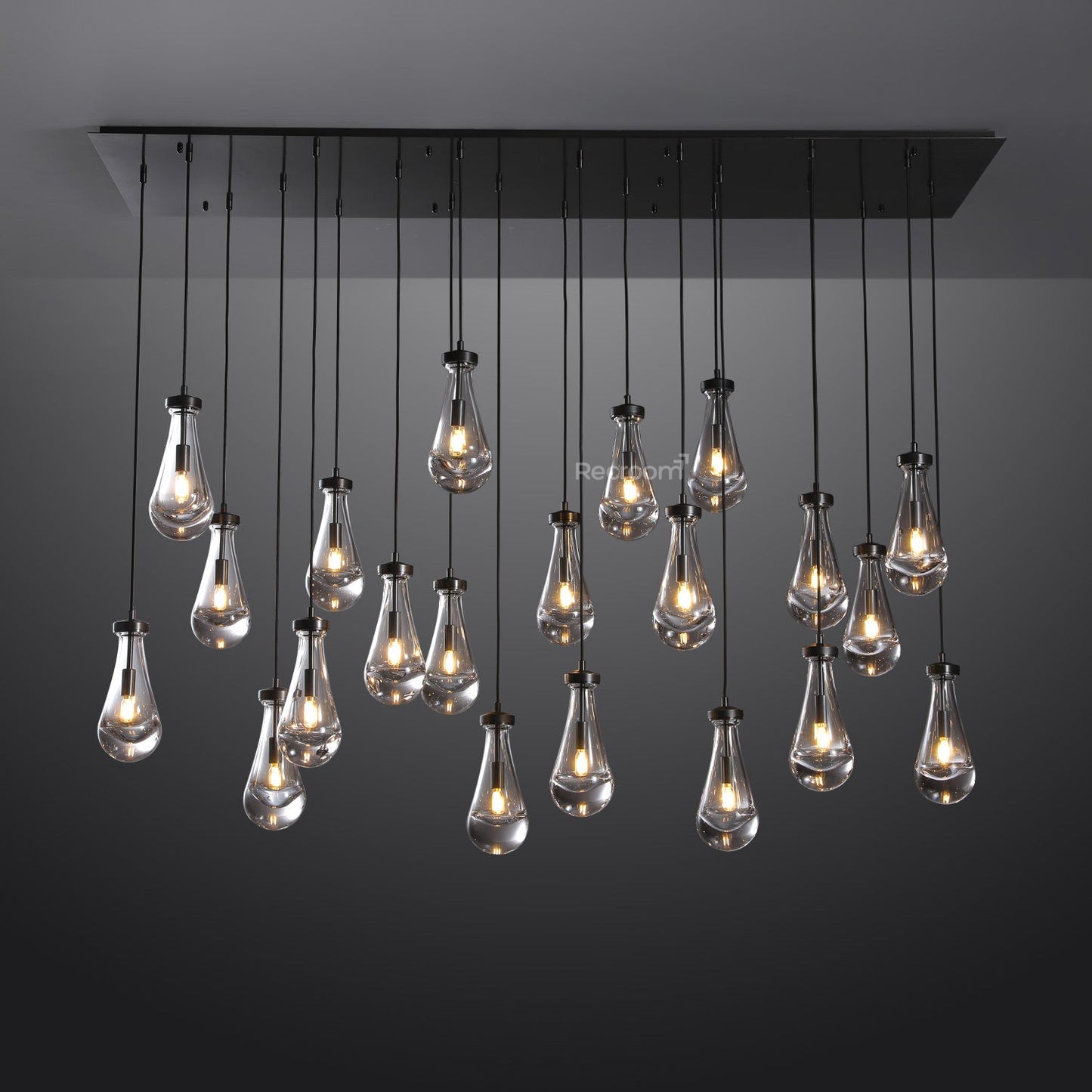 Raindrop Linear Chandelier 72"