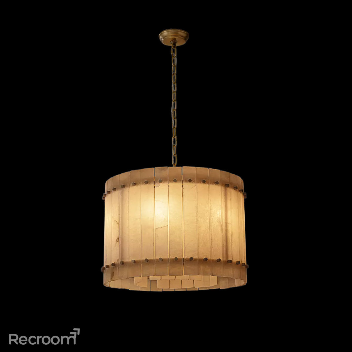San Marconer Alabaster Round Chandelier 22‘’