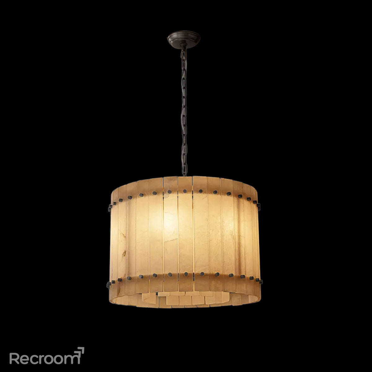 San Marconer Alabaster Round Chandelier 22‘’