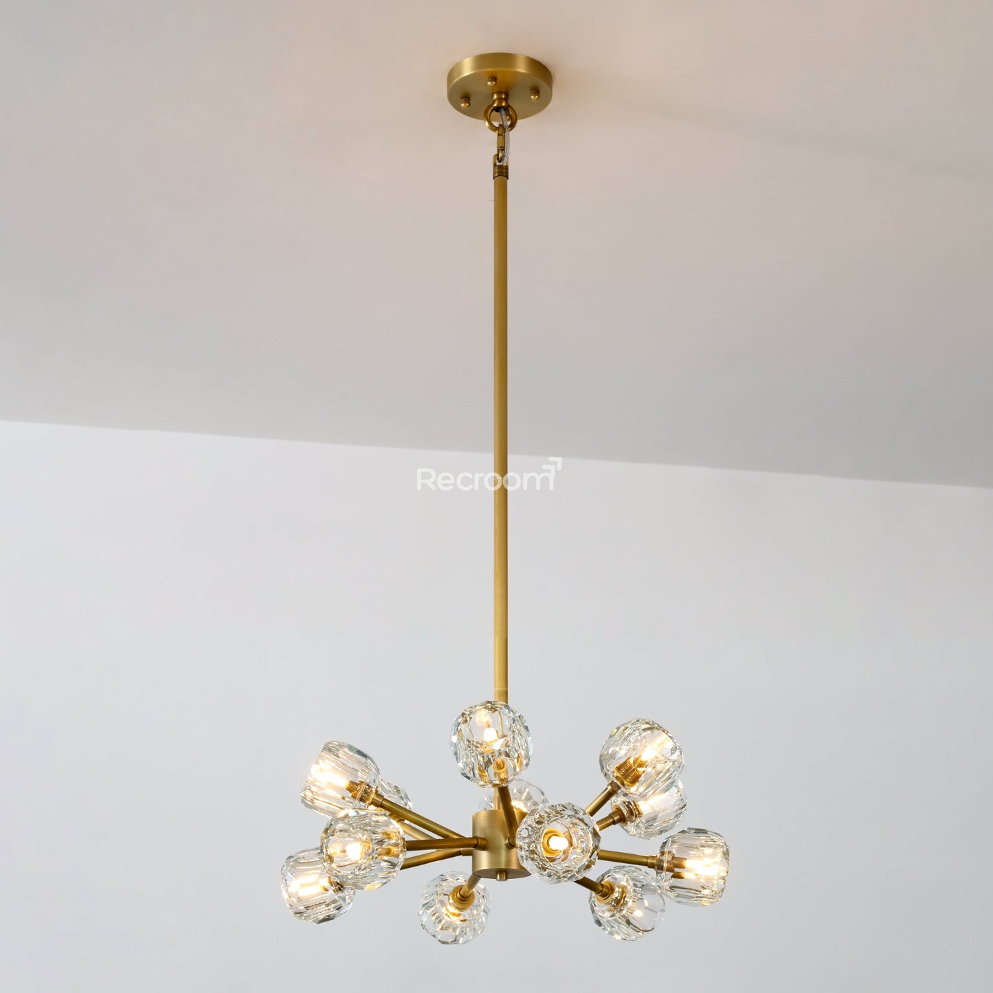 Boulew Crystal Glass Round Chandelier 24"