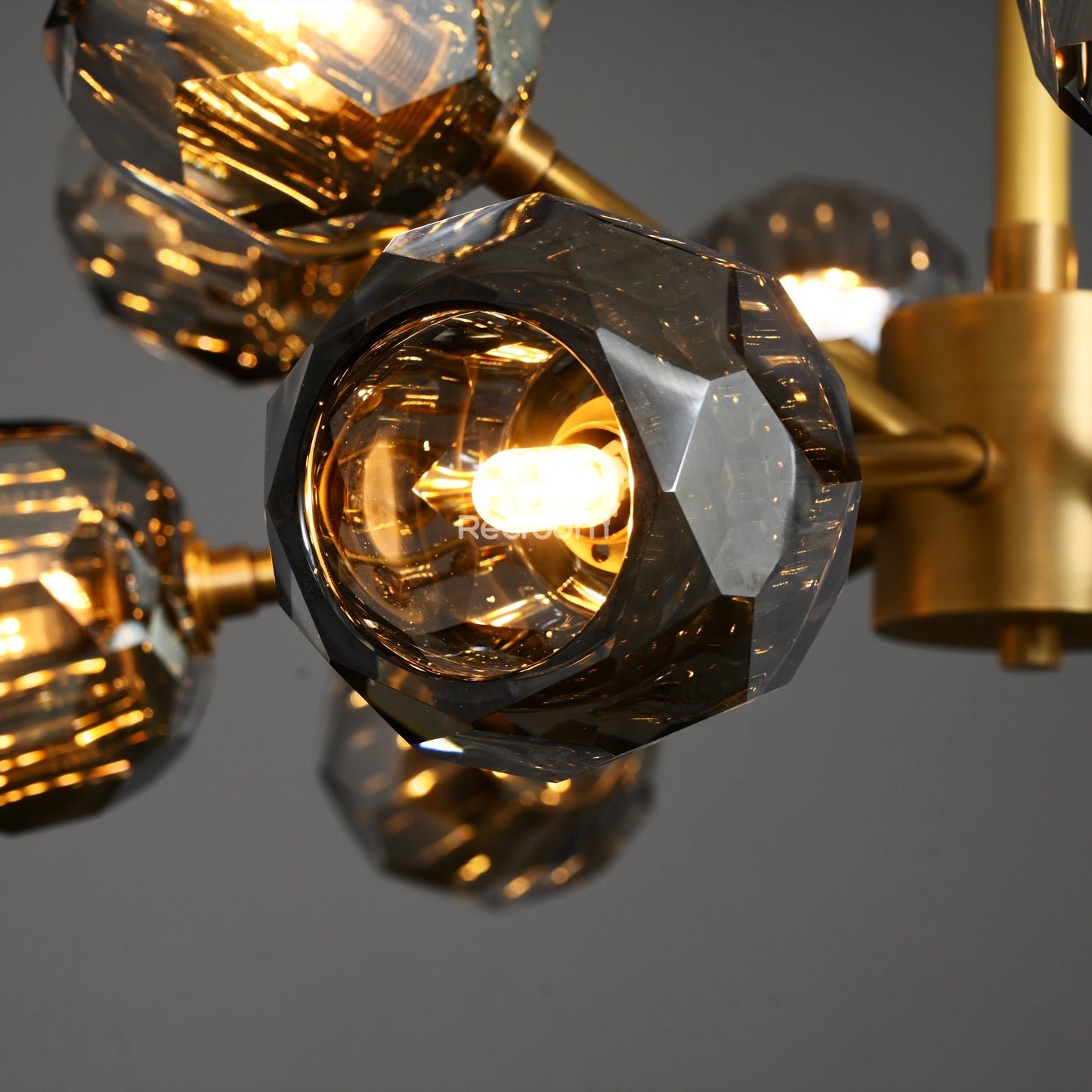 Boulew Crystal Glass Round Chandelier 24"