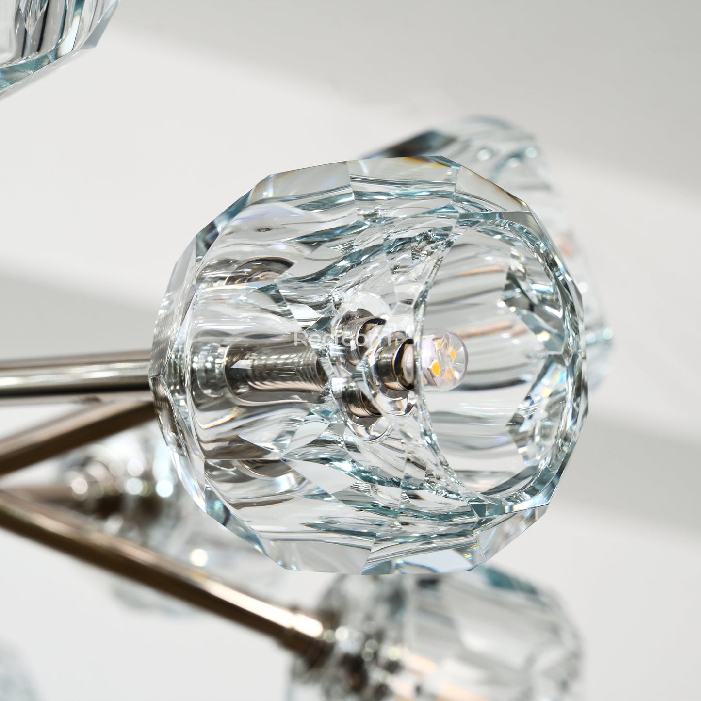 Boulew Crystal Glass Round Chandelier 24"