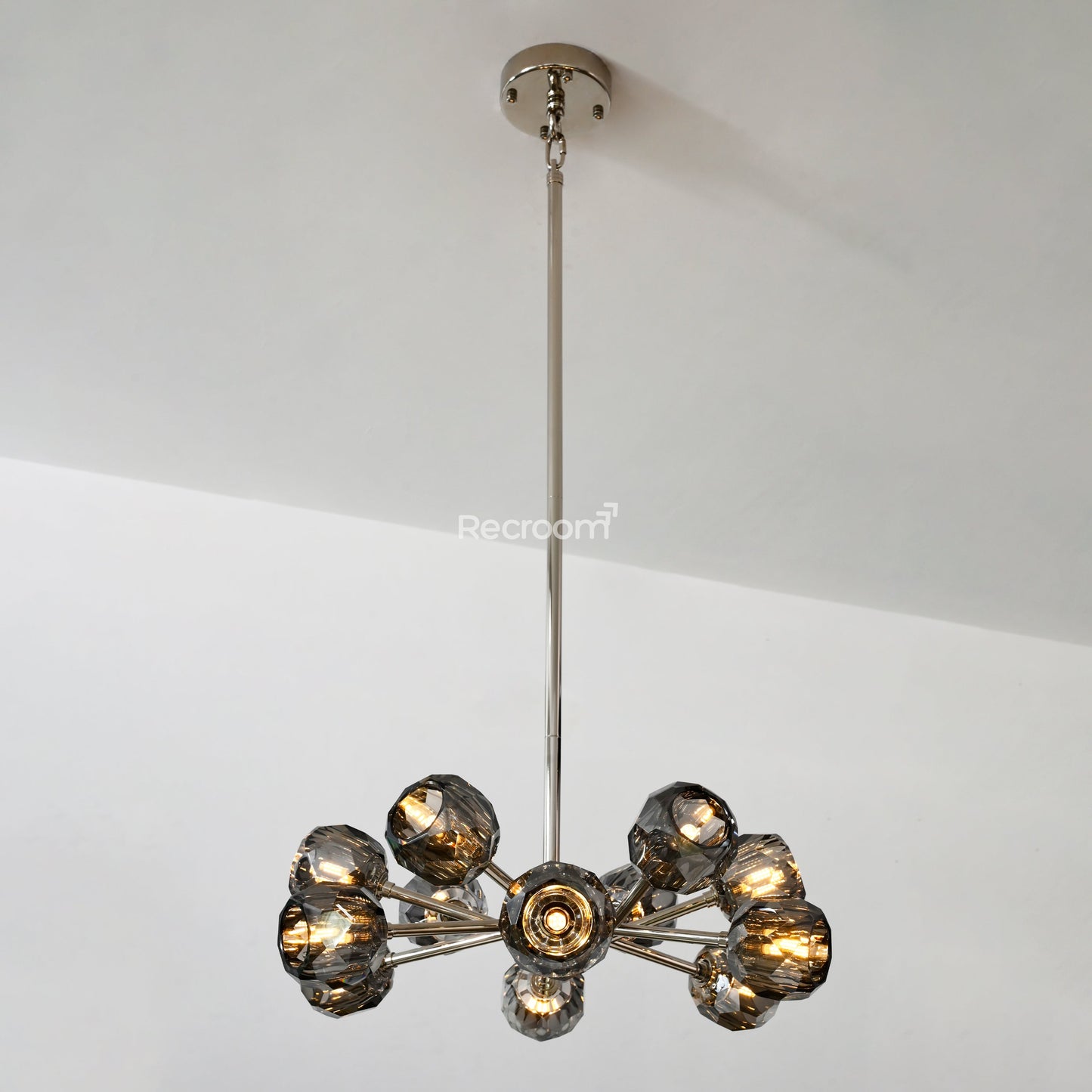 Boulew Crystal Glass Round Chandelier 24"