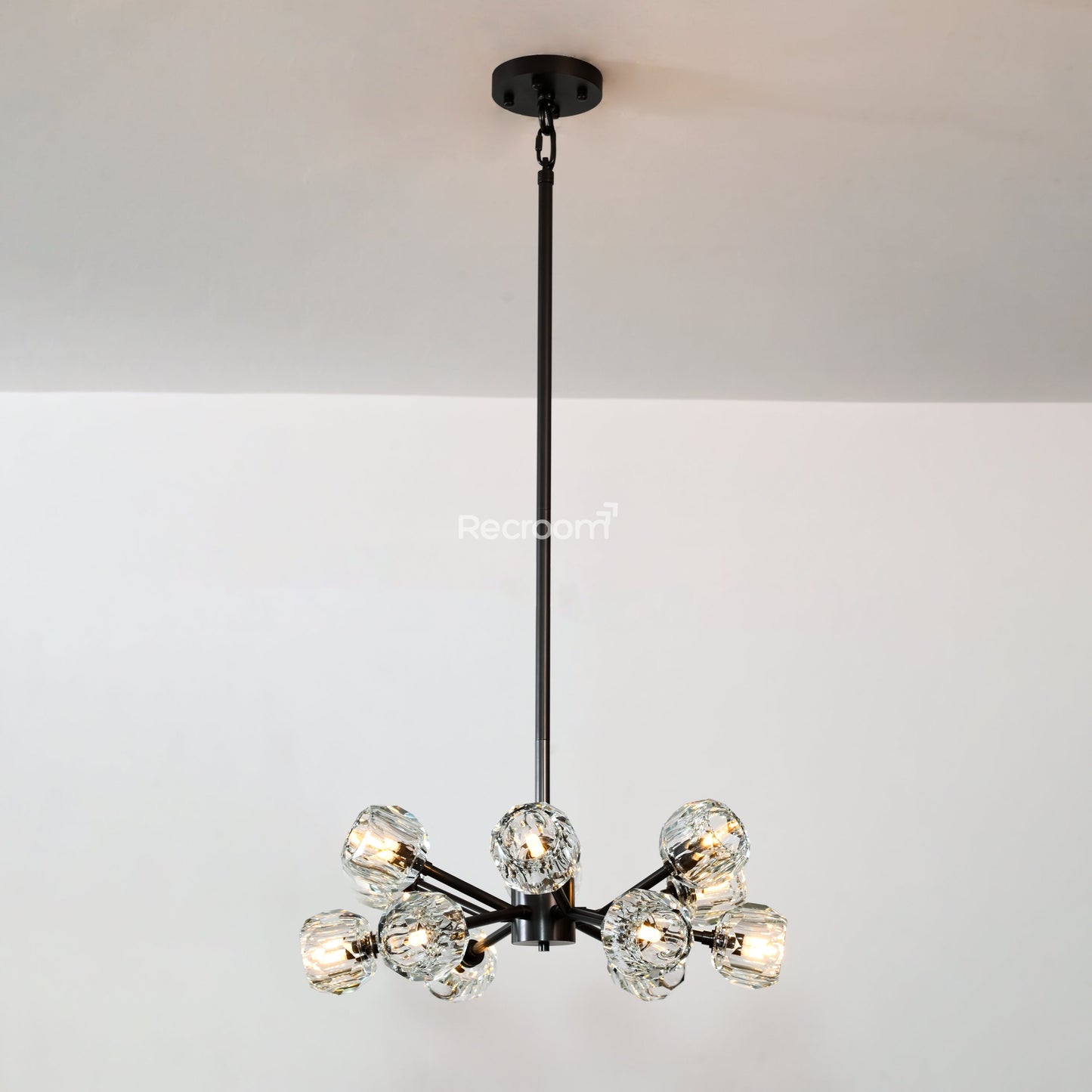 Boulew Crystal Glass Round Chandelier 24"