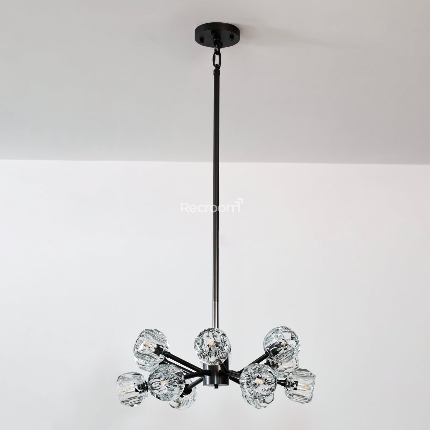 Boulew Crystal Glass Round Chandelier 24"