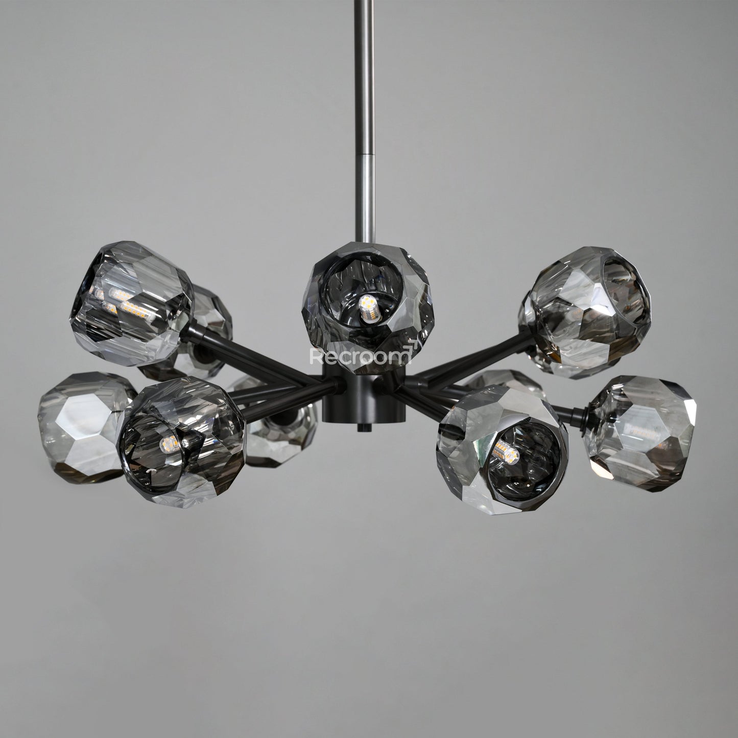 Boulew Crystal Glass Round Chandelier 24"