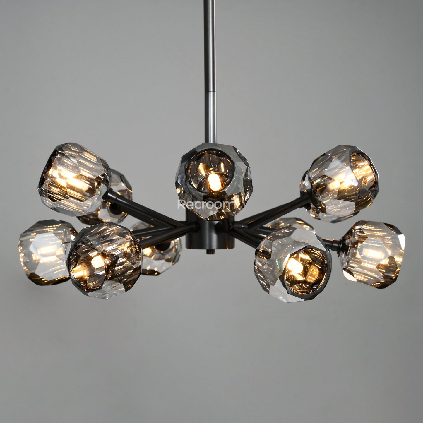 Boulew Crystal Glass Round Chandelier 24"