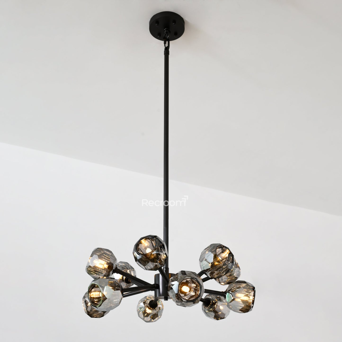 Boulew Crystal Glass Round Chandelier 24"