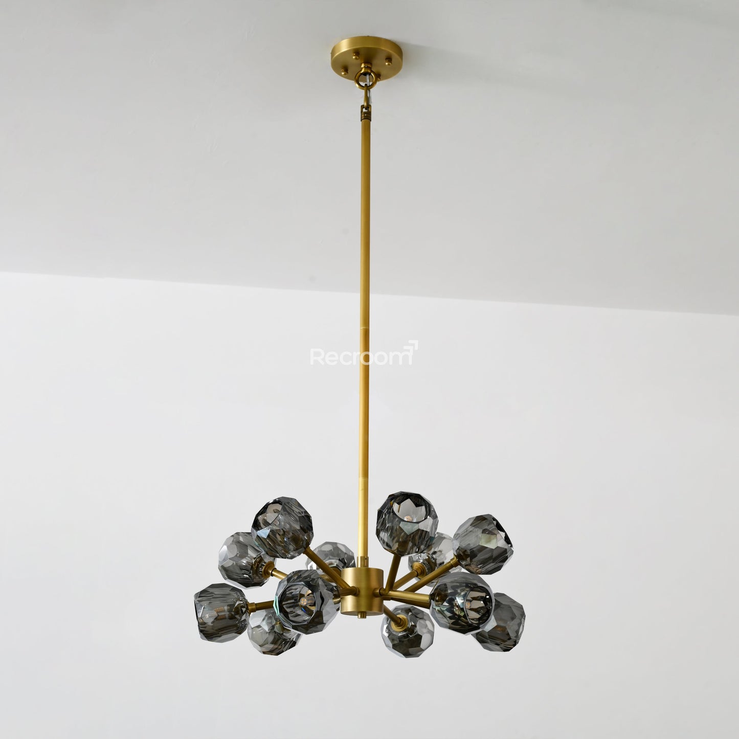 Boulew Crystal Glass Round Chandelier 24"