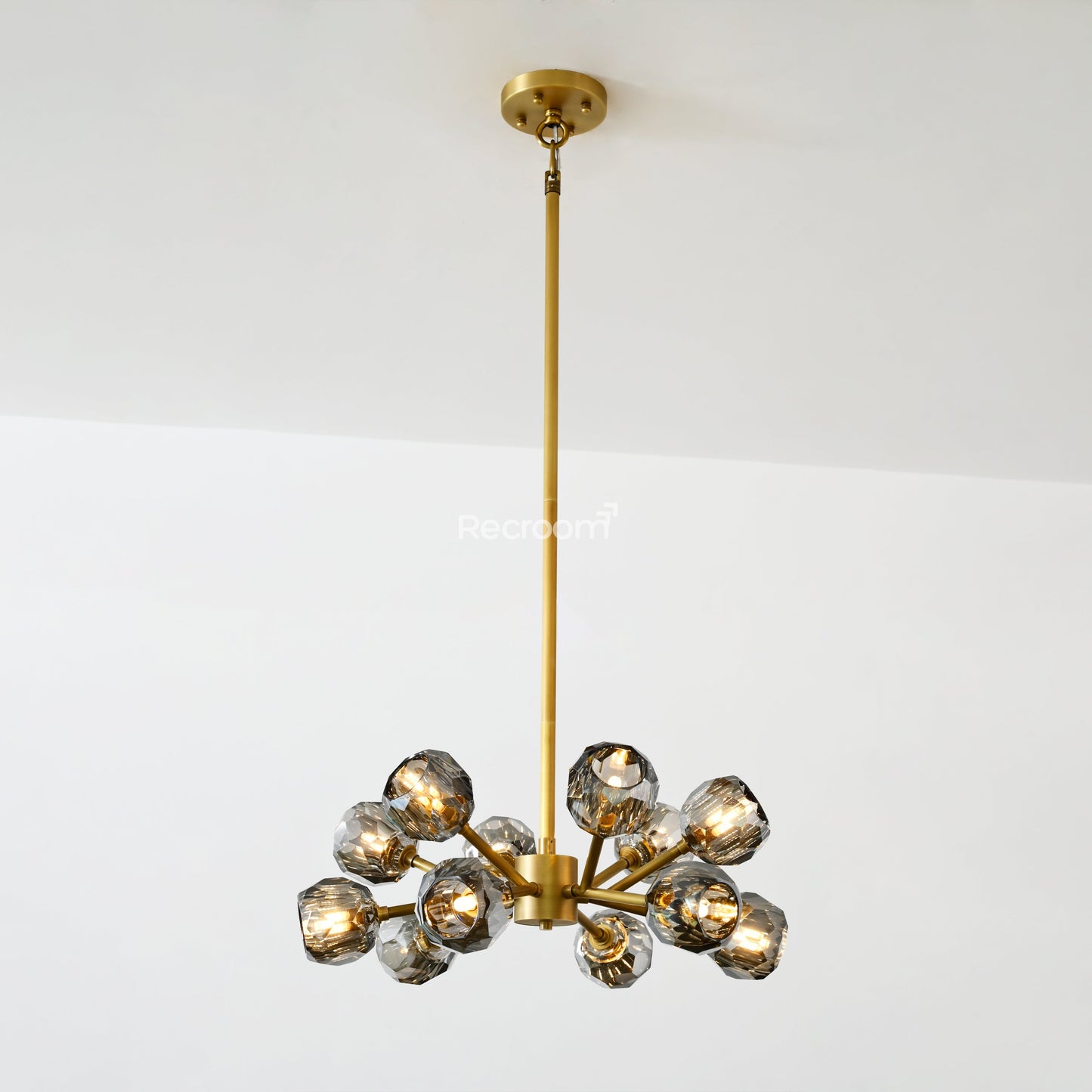 Boulew Crystal Glass Round Chandelier 24"