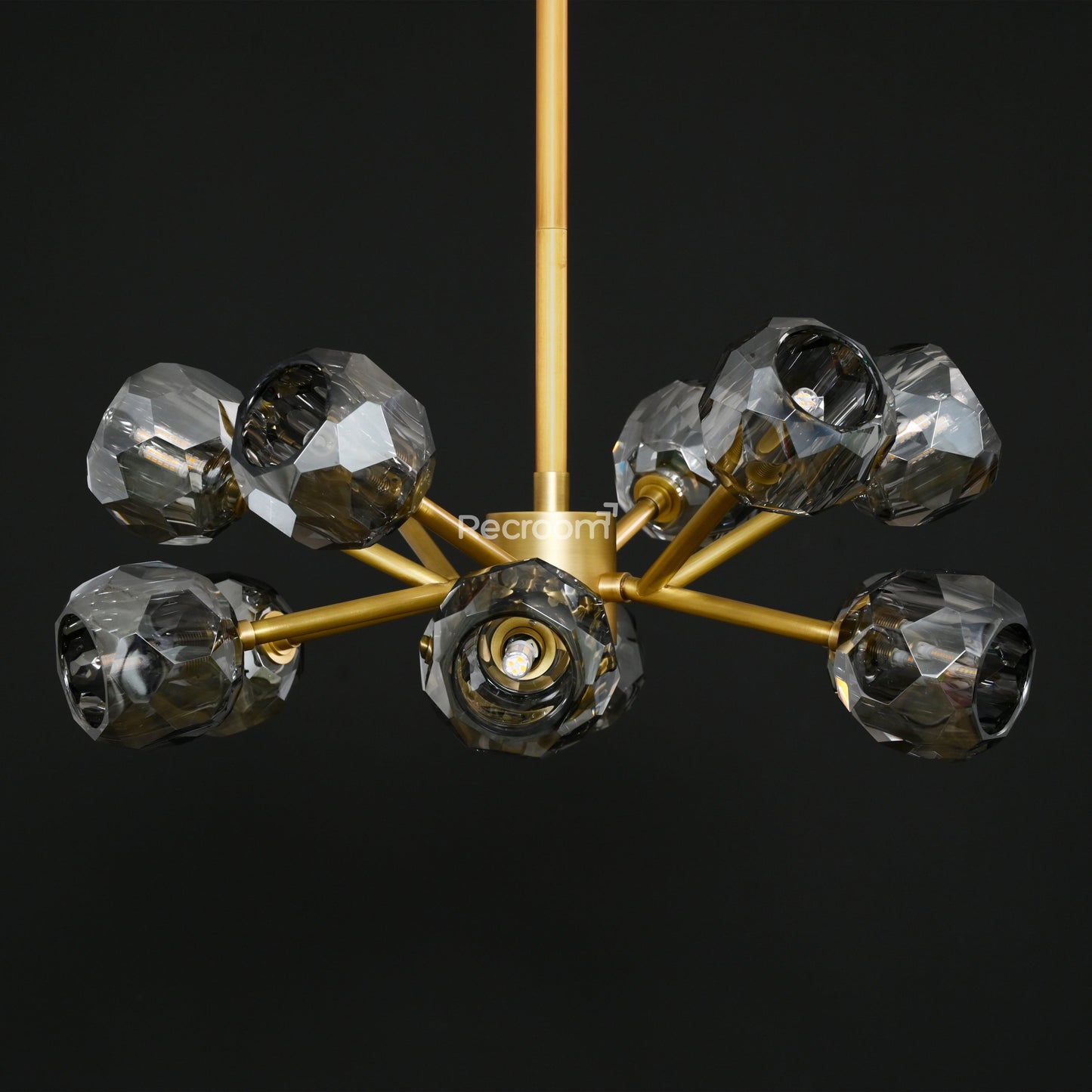 Boulew Crystal Glass Round Chandelier 24"