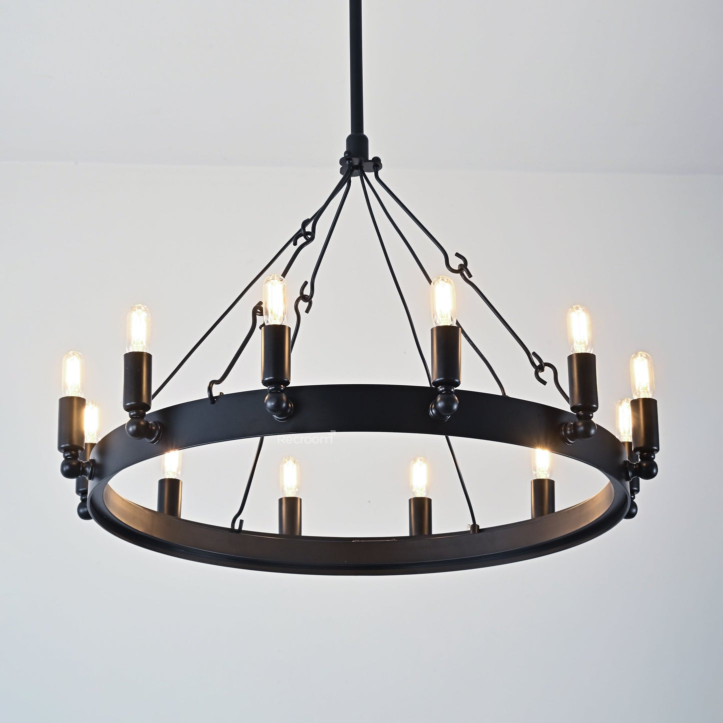 Caminon Vintage Filament Round Chandelier 26"