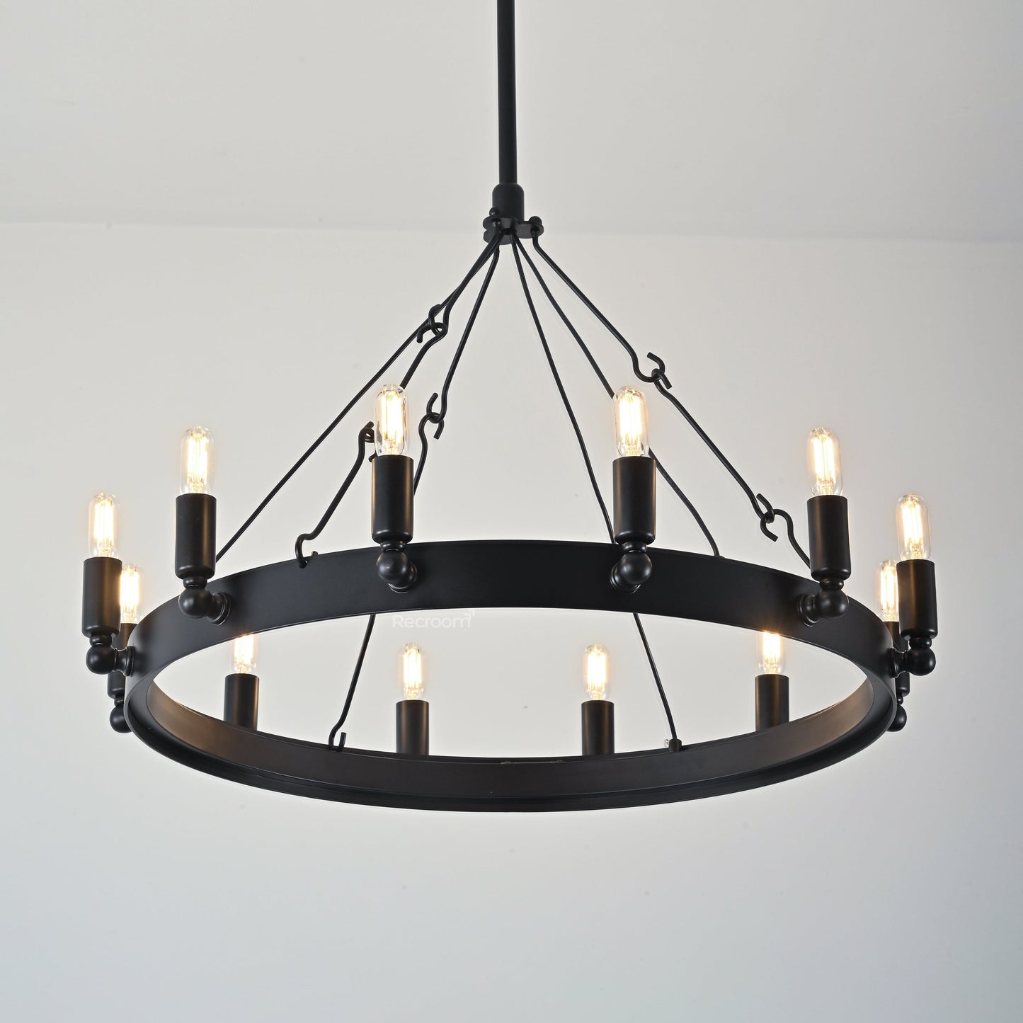 Caminon Vintage Filament Round Chandelier 26"