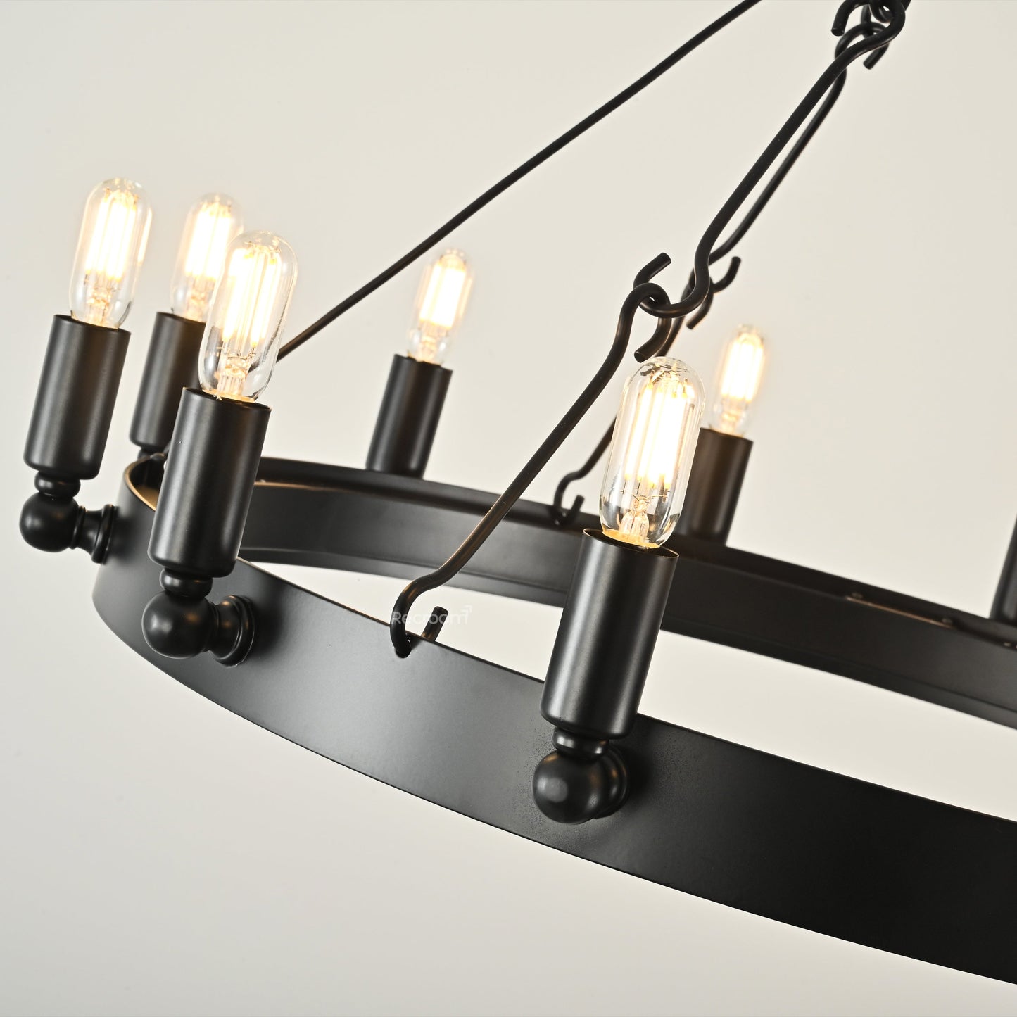 Caminon Vintage Filament Round Chandelier 26"