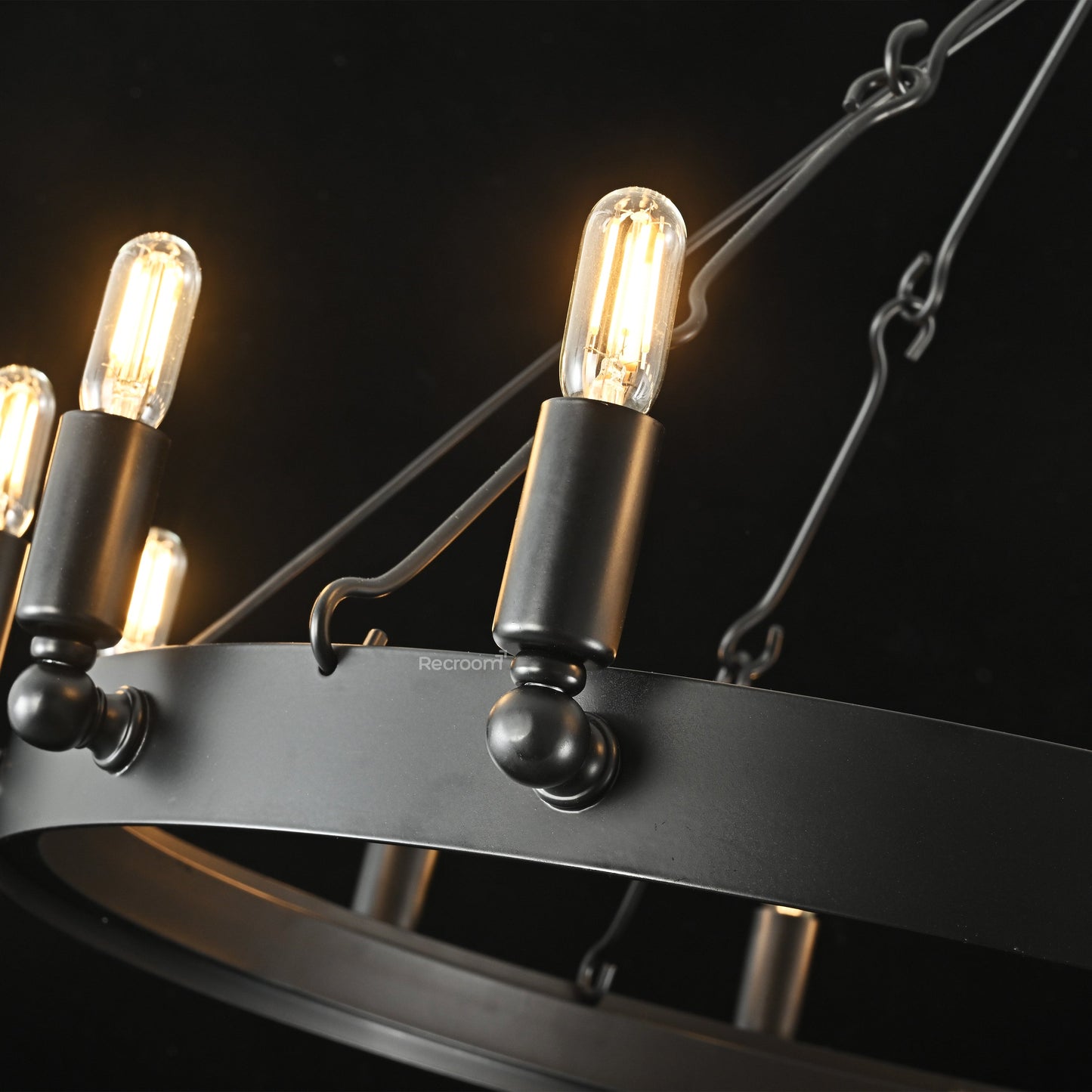 Caminon Vintage Filament Round Chandelier 26"