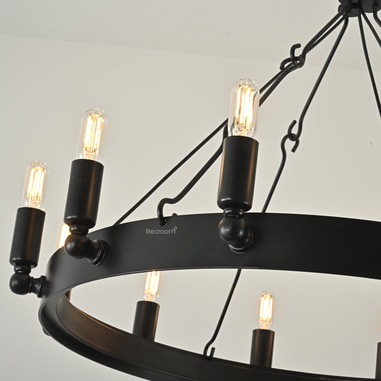 Caminon Vintage Filament Round Chandelier 26"