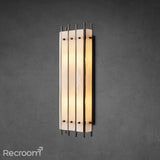San Marconer Alabaster Grand Rectangular Sconce 26"