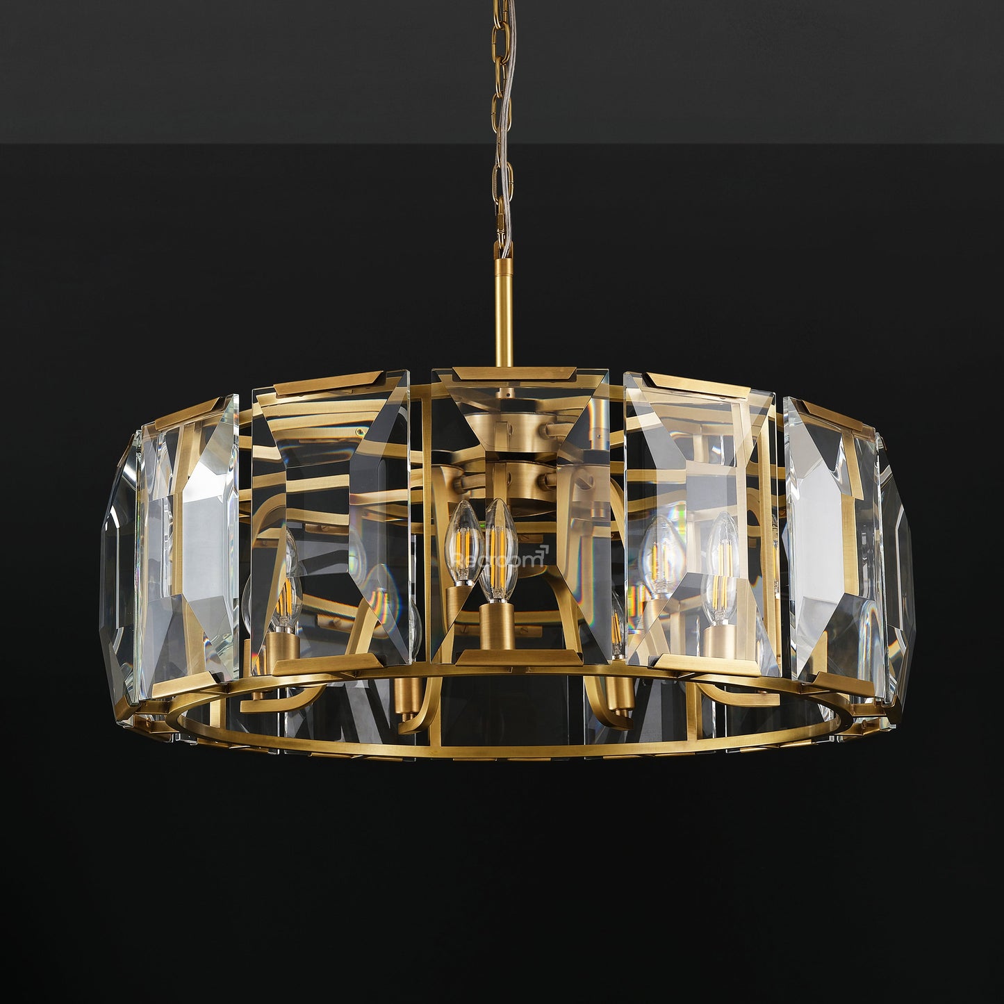 Harllow Multicurve Crystal Round Chandelier 19“ 31” 43“ 60”