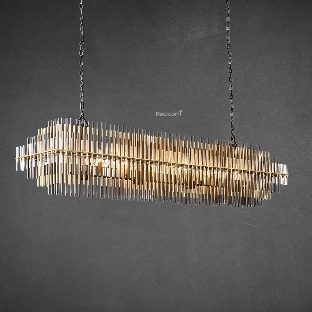 Emily Rectangular Chandelier 54"