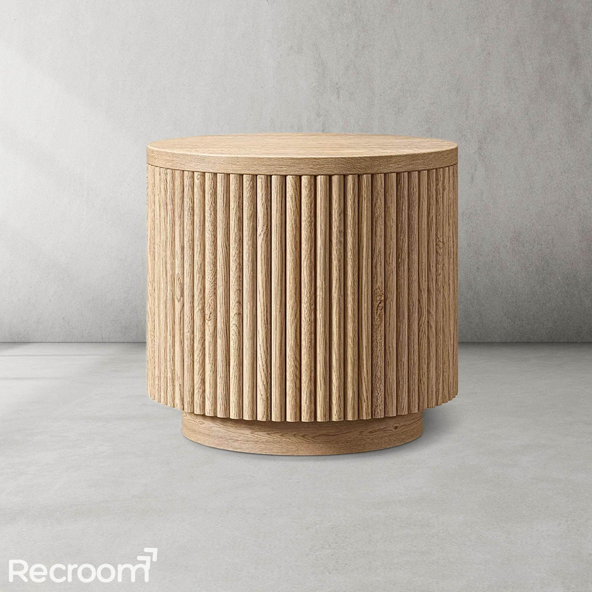 Muelho Wood Round Side Table