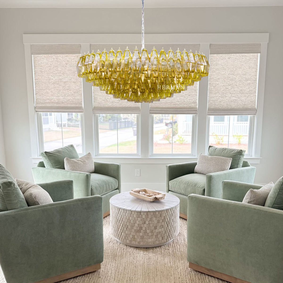 Venice Murano Chandelier 35"