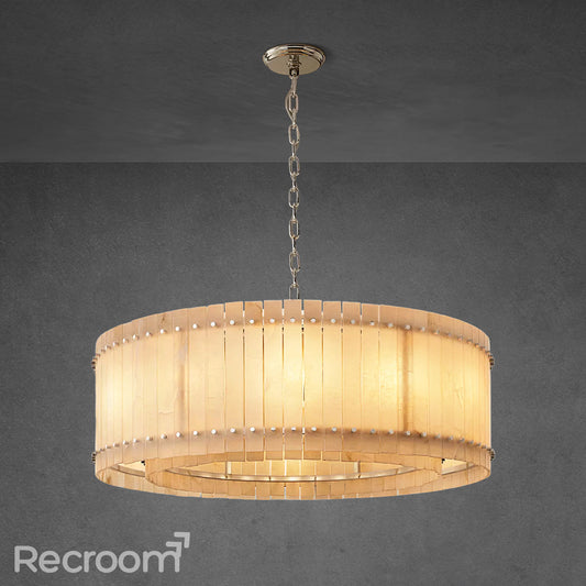 San Marconer Alabaster Round Chandelier 48‘’