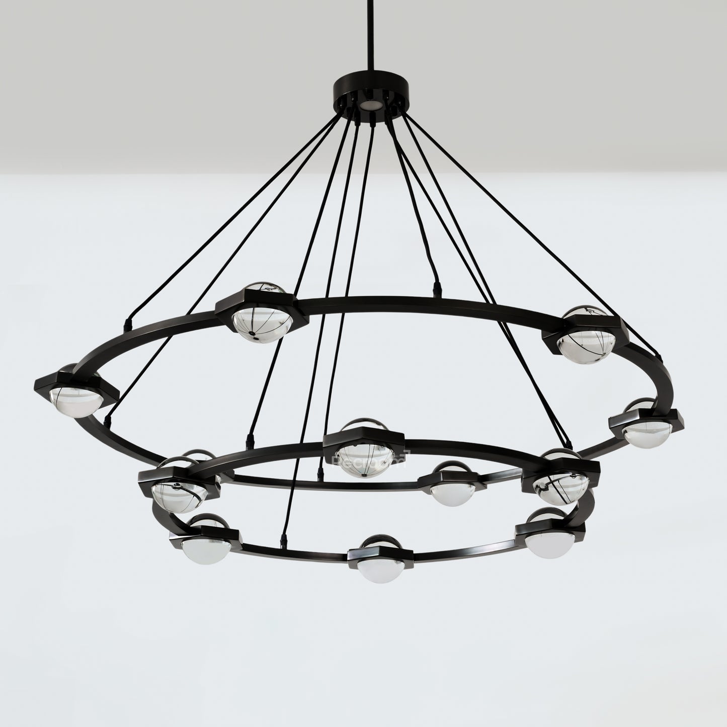 Eclitant Two-Tier Round Chandelier 60"