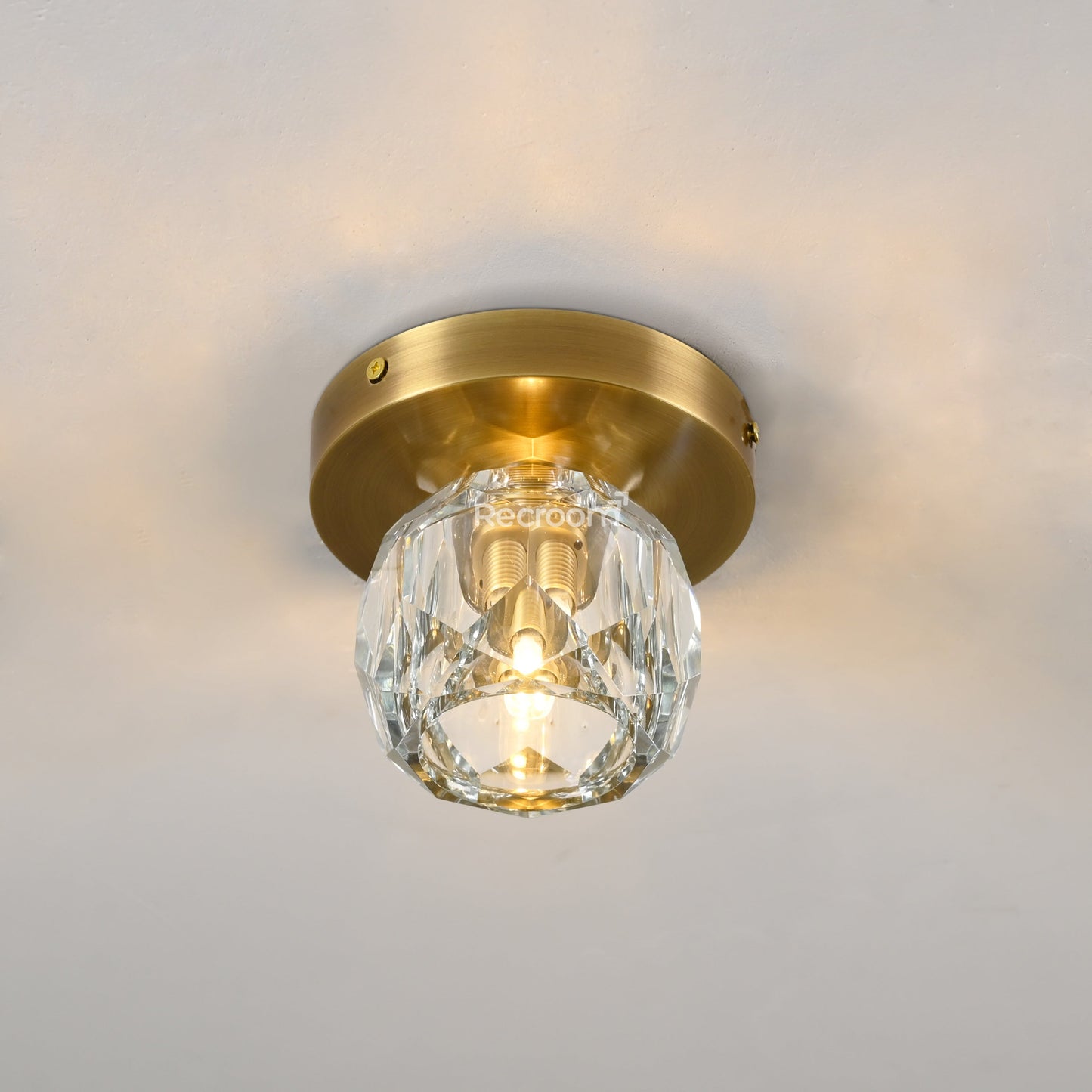 Boulew Crystal Glass Petite Flushmount 6"