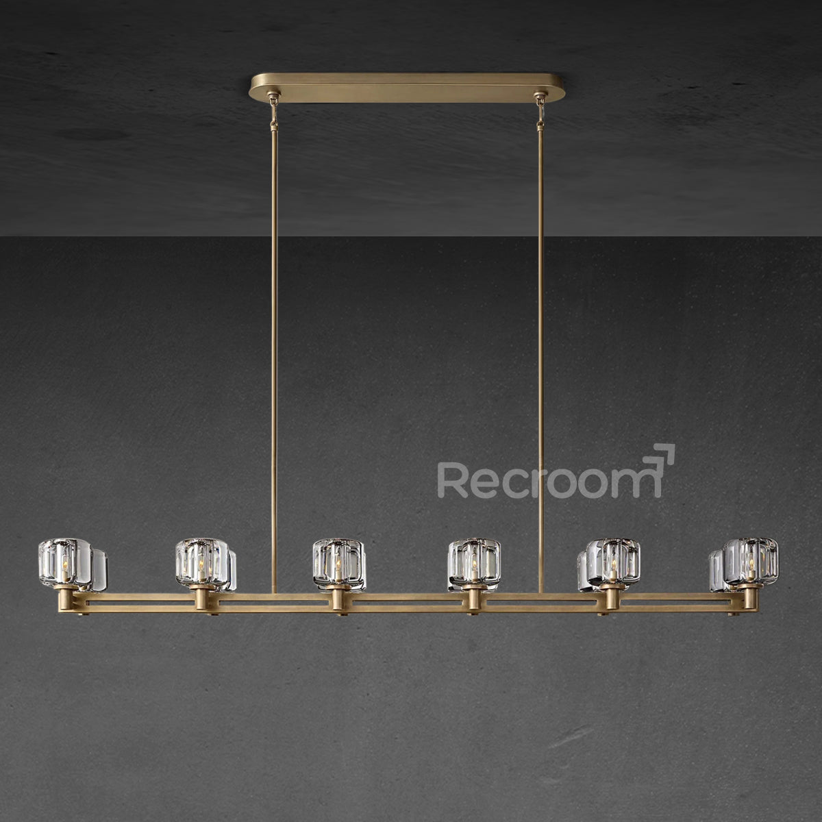 Demarat Double Linear Chandelier 72"