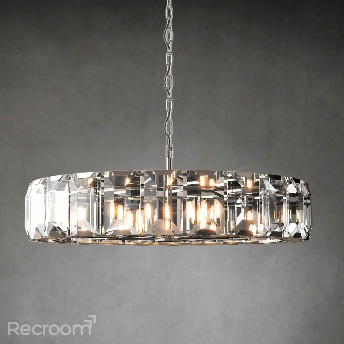Harllow Multicurve Crystal Round Chandelier 19“ 31” 43“ 60”