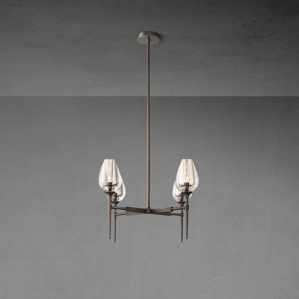 Tuilp Round Chandelier 27"