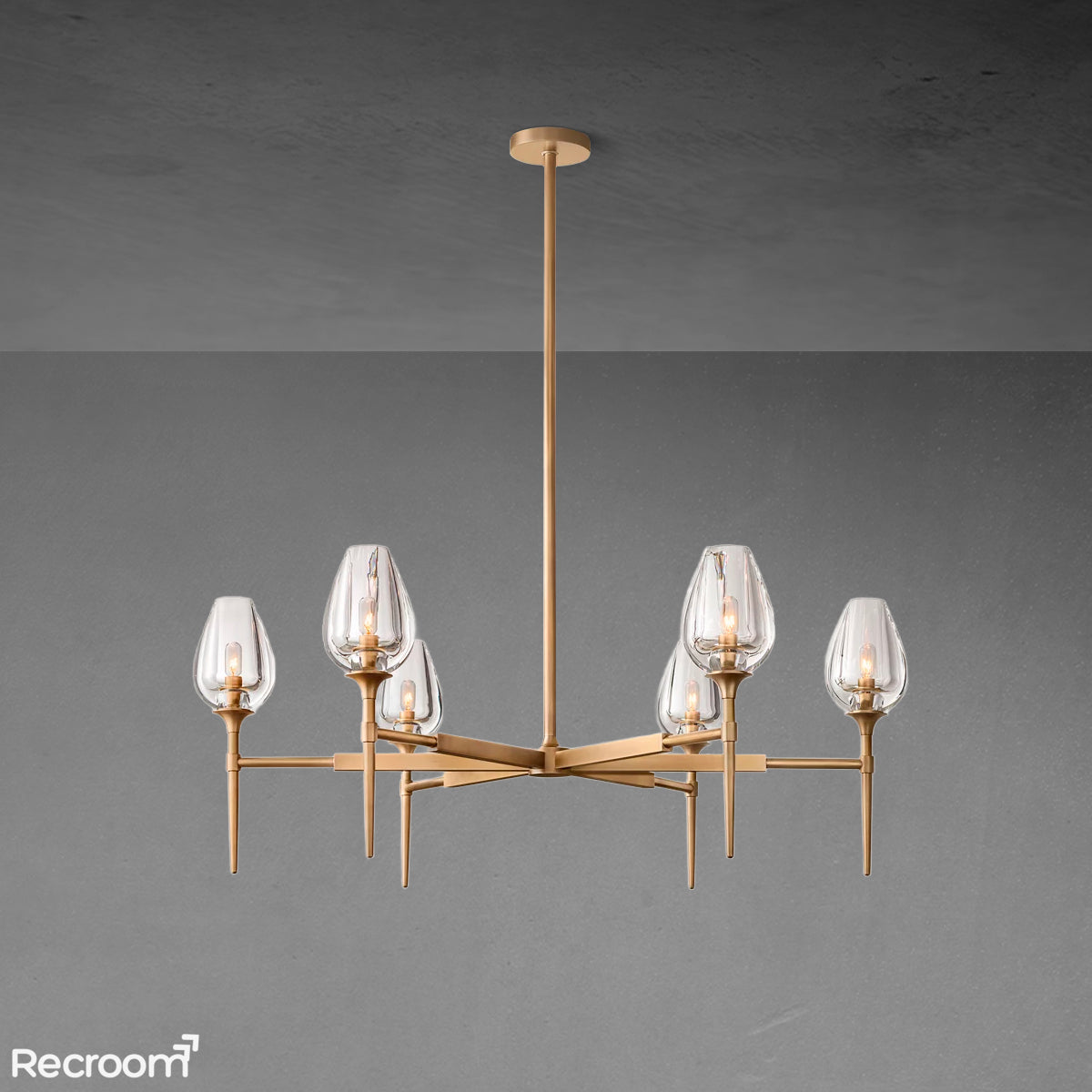 Tuilp Round Chandelier 42"