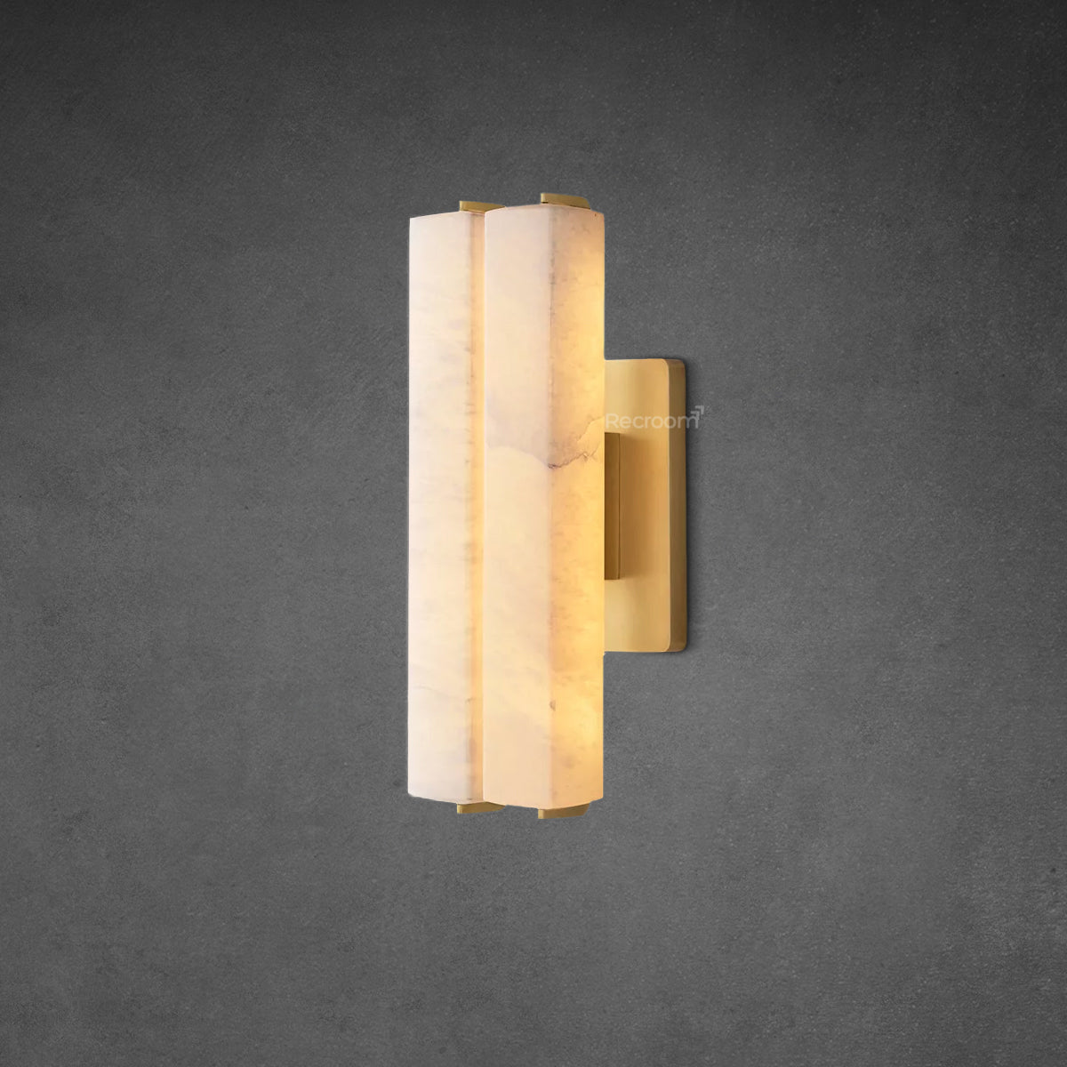 Auduben Alabaster Double Sconce 15" 19" 25"