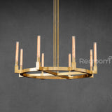 Cannel Round Chandelier 48"