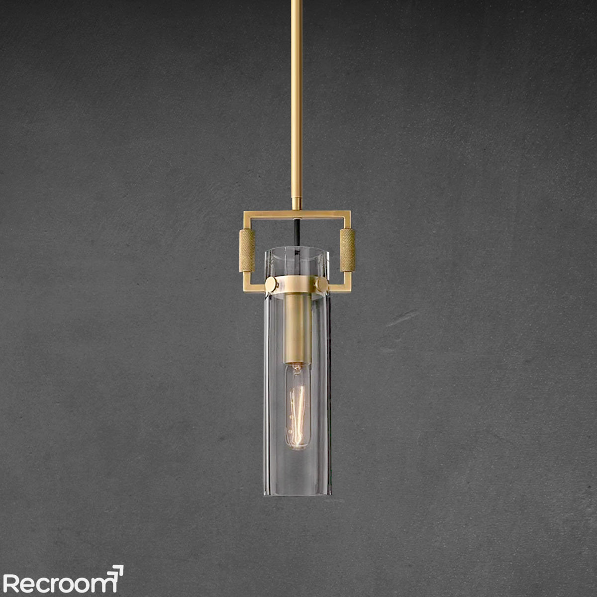 Machenist Glass Cylinder Pendant 12" 22"