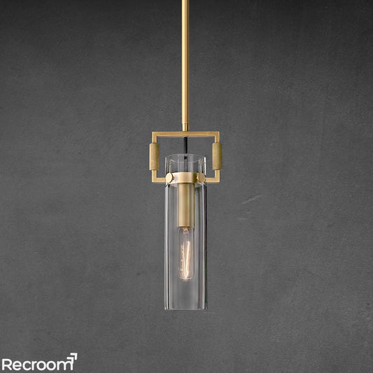 Machenist Glass Cylinder Pendant 12" 22"