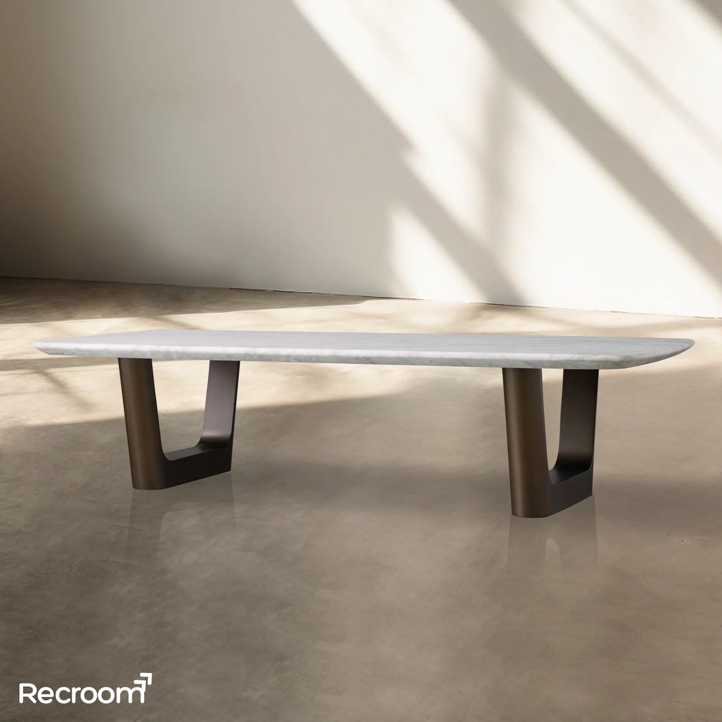 San Germani Stone Coffee Table with Rennes Base