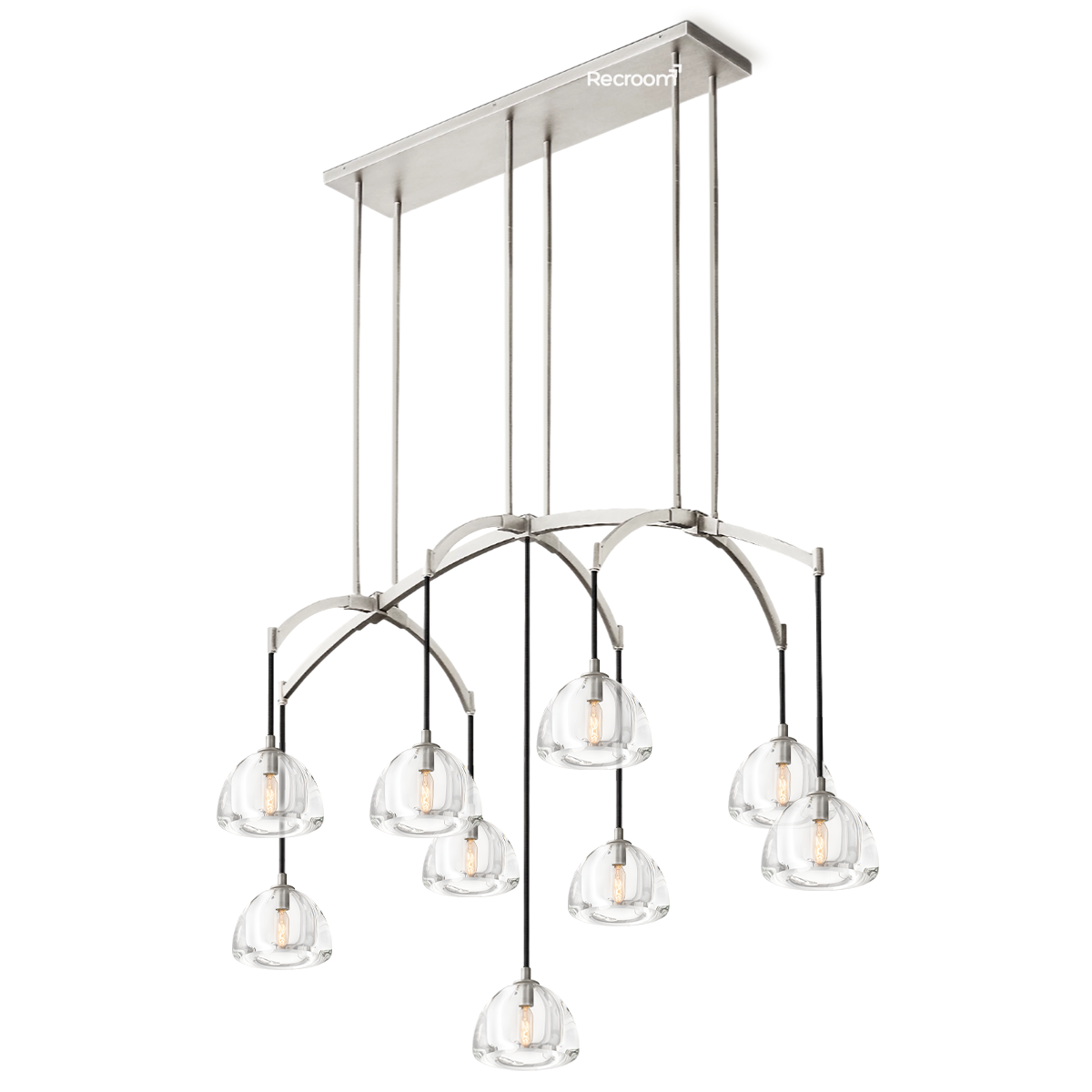 Hemisphero Linear Chandelier 54"