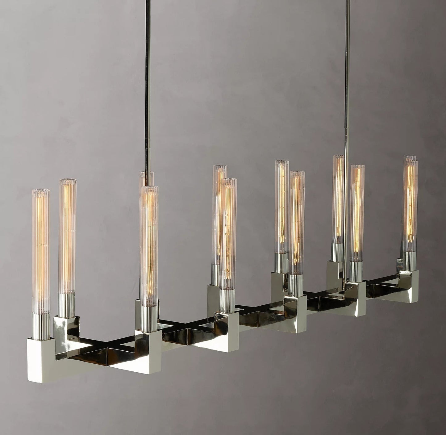 Cannel Linear Chandelier 67"