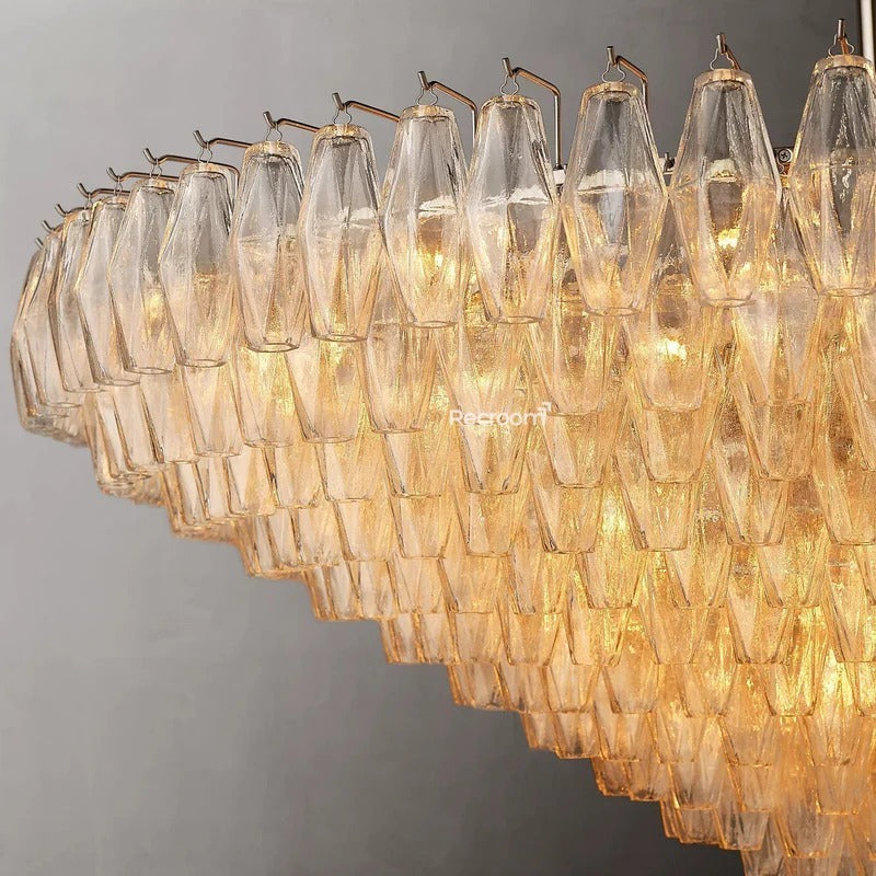 Chia Round Tired Chandelier 62"
