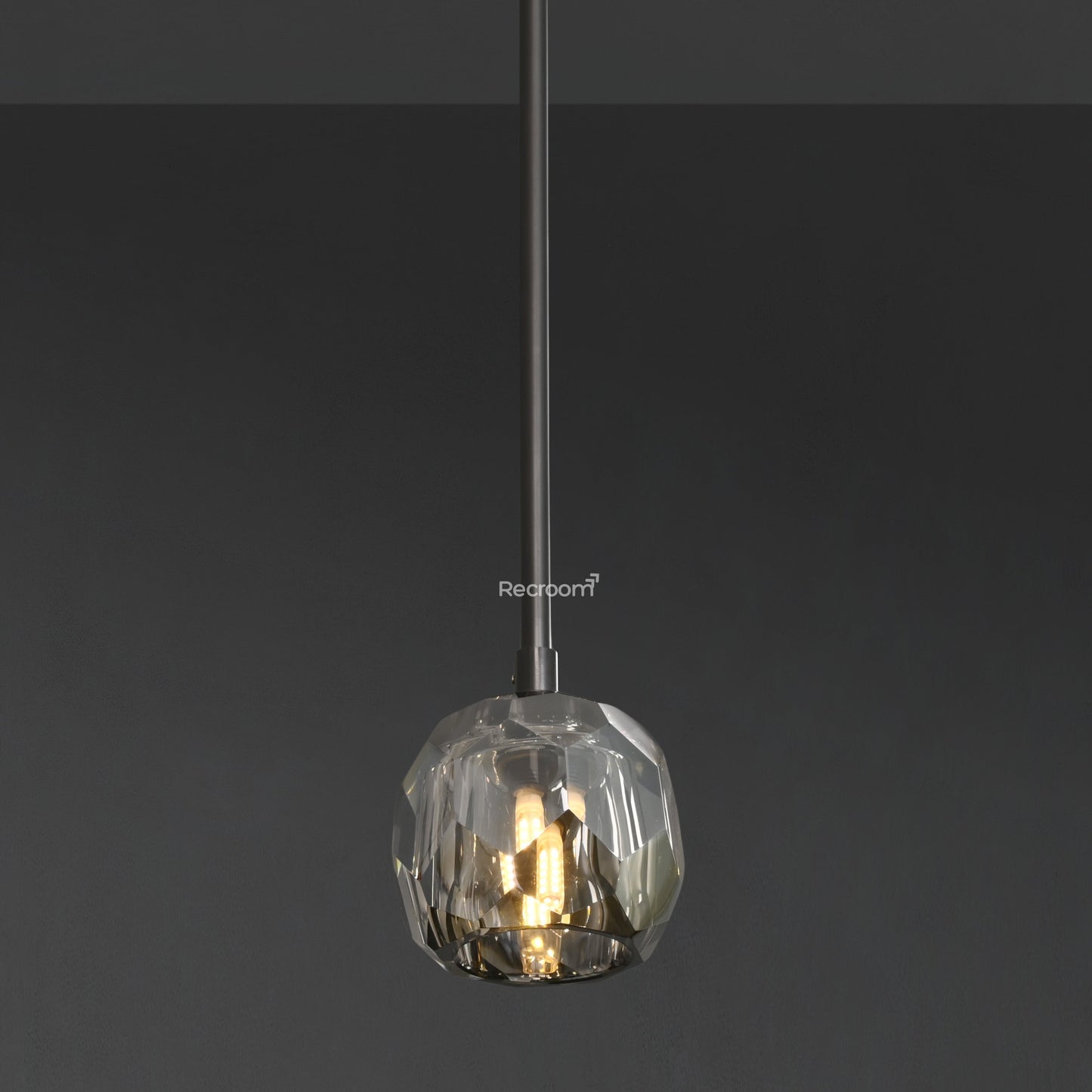 Boulew Crystal Glass Rod Pendant 5"