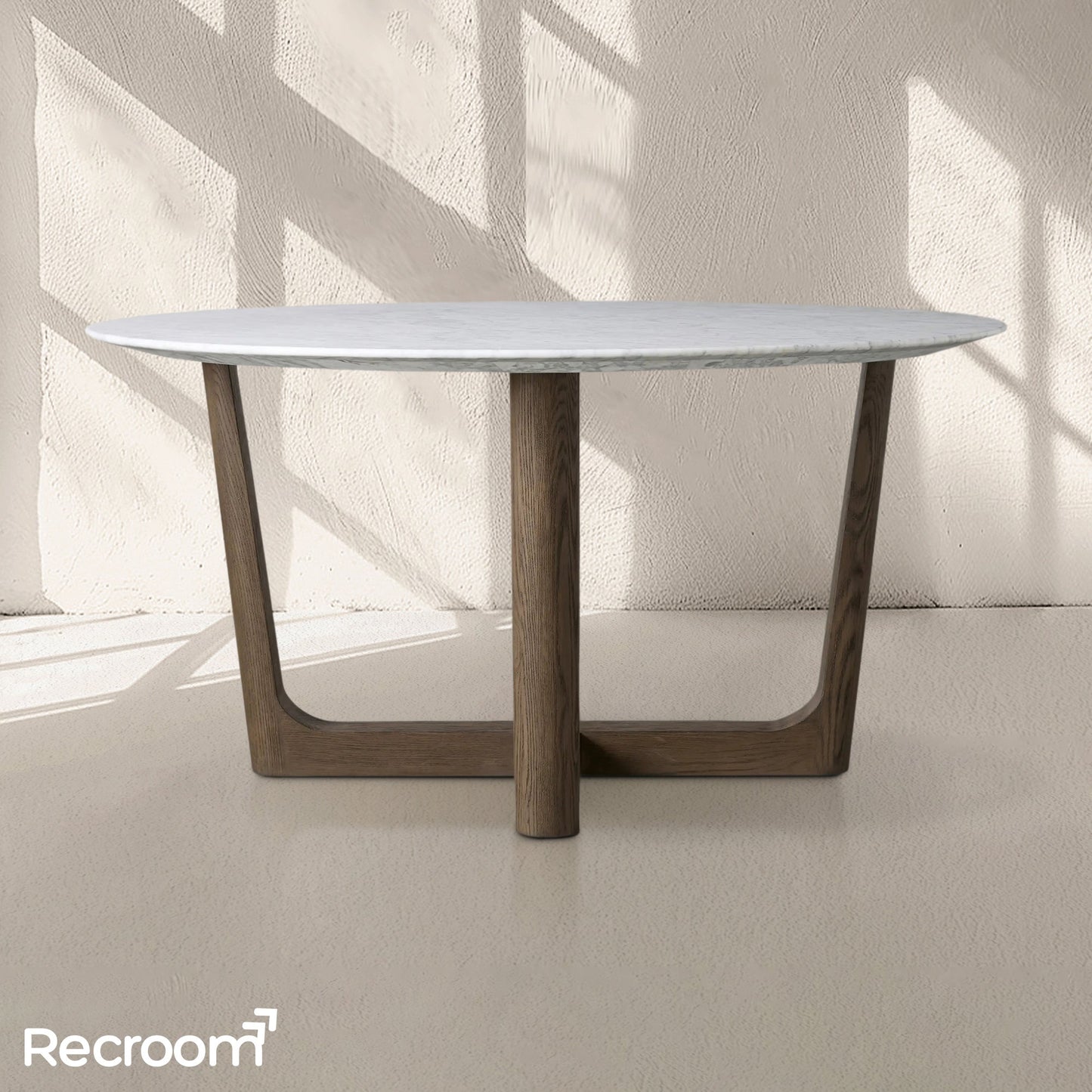 San Germani Round Stone Dining Table with Rennes Base