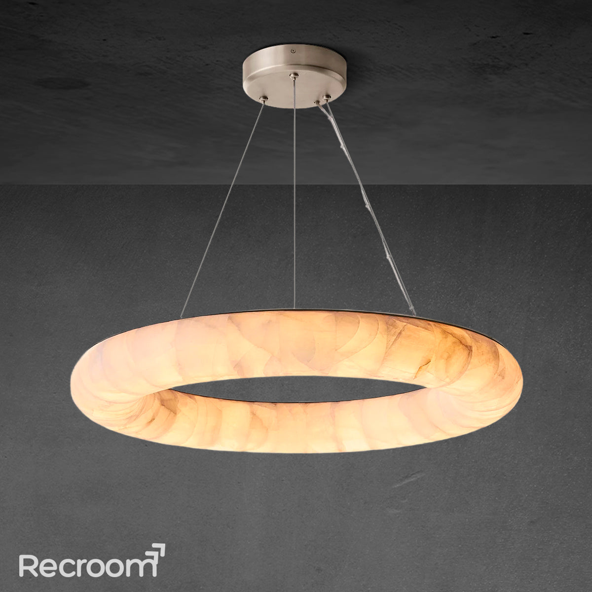 Rivager Lisse Round Chandelier 31“