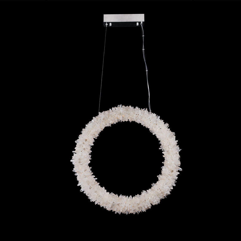 Cervine Modern Geode Quartz Crystal Chandelier