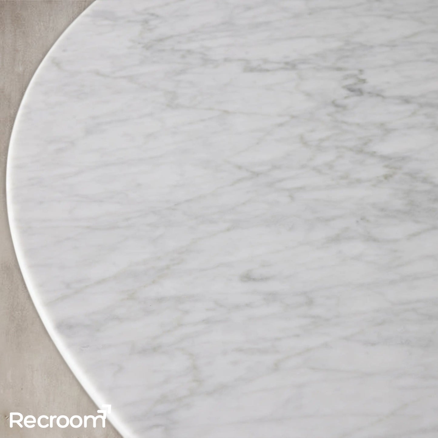 San Germani Round Coffee Table with Metal Dauphine Base