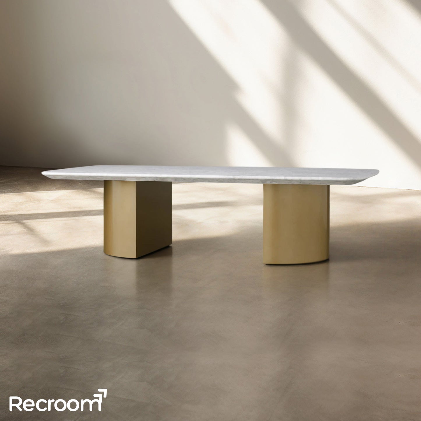San Germani Coffee Table with Metal Dauphine Base
