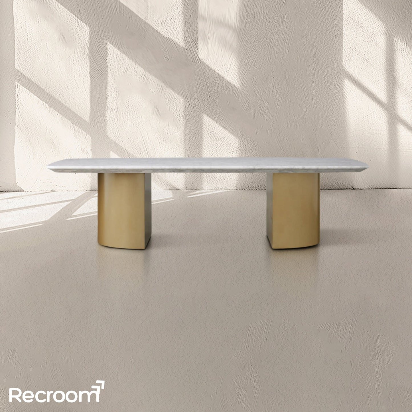 San Germani Coffee Table with Metal Dauphine Base