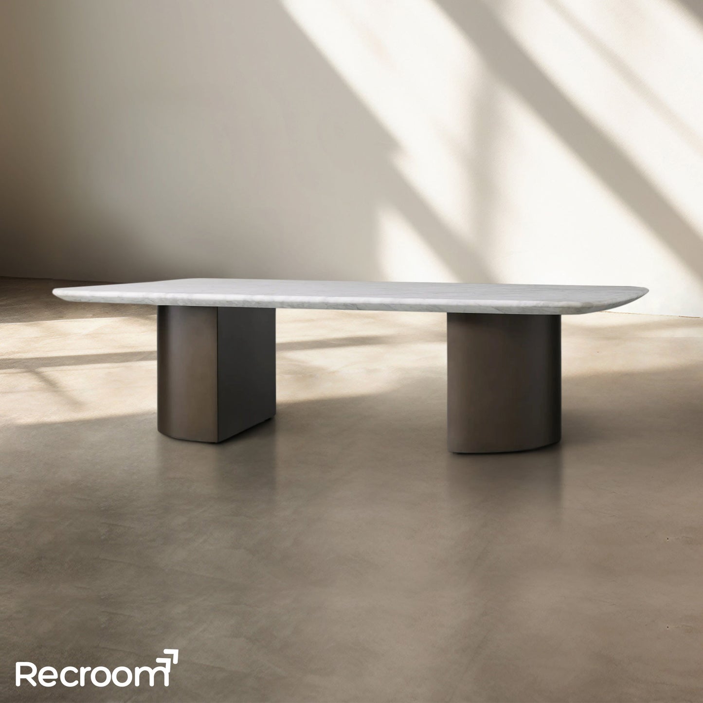 San Germani Coffee Table with Metal Dauphine Base