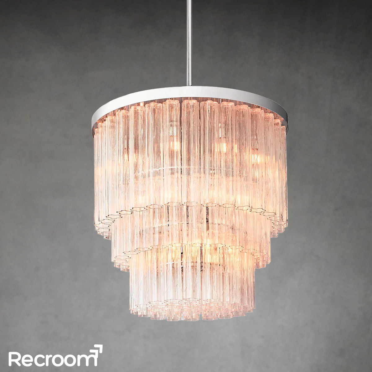 Cielloie Three Tier Round Chandelier 36"