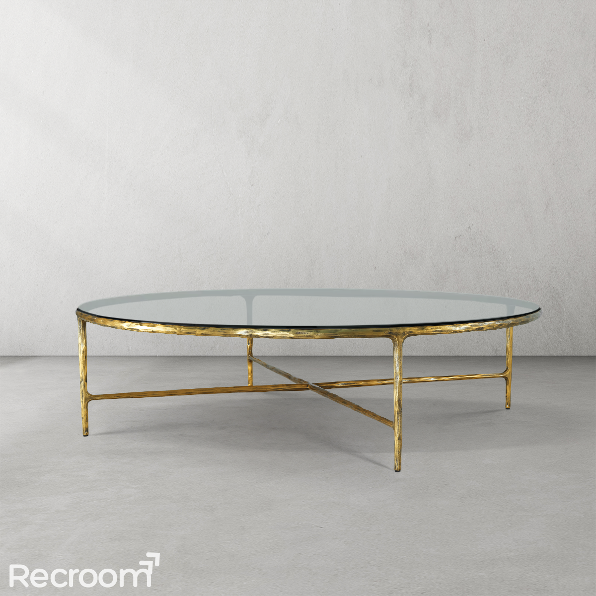 Thaddeo Glass Round Coffee Table 36" 55"